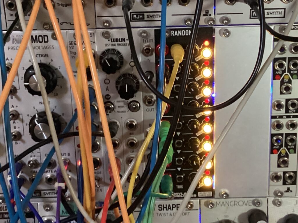 Eurorack modular featruring new Random 8 module